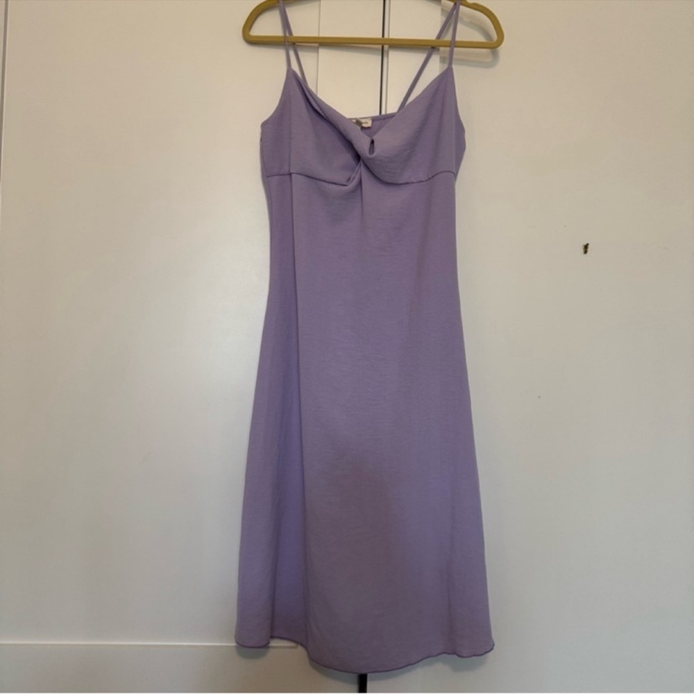 See You Monday Purple Spaghetti Strap Midi Dress Fairycore Minimalist Romantic
